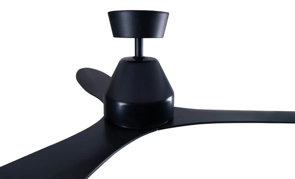 Deckenventilator schwarz ohne Lampe Whitehaven Ø 143cm IP55 Beacon 9333509136446