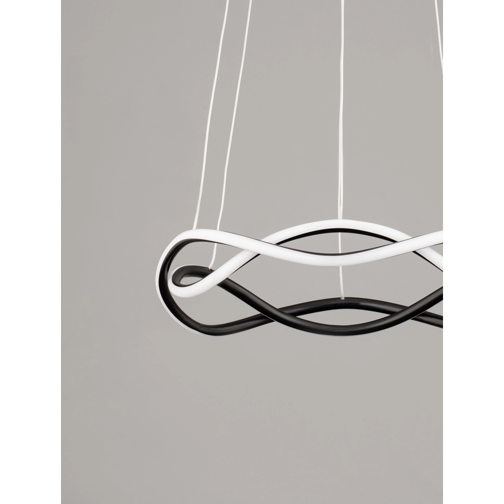 Design-Pendelleuchte Jinal schwarz Ø 45cm Lyora 5212017438720