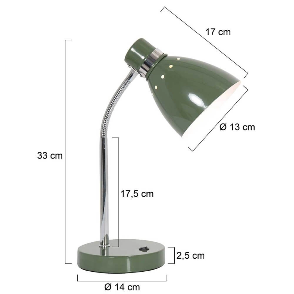 Grüne Schreibtischlampe Spring Steinhauer 8712746161380