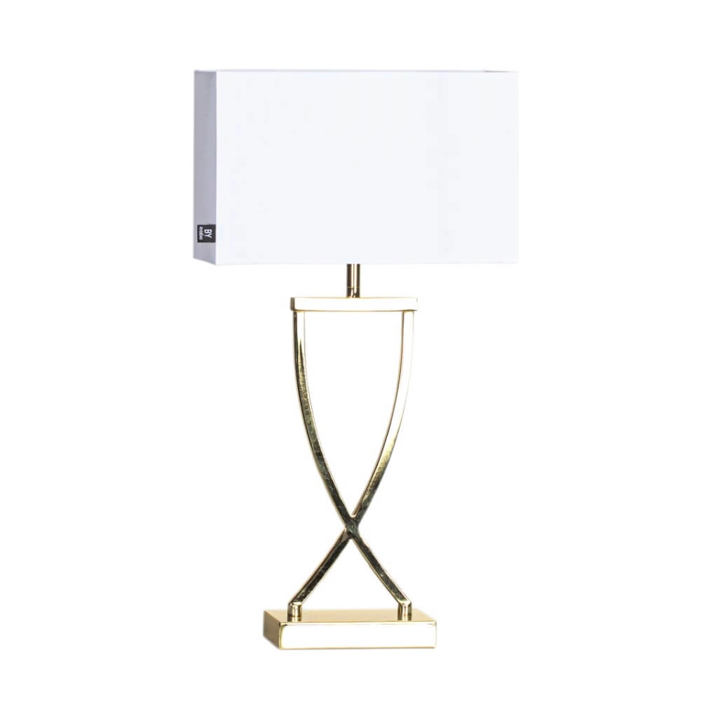 Tischlampe Omega messingweiß 52cm By Rydéns 7391741296115