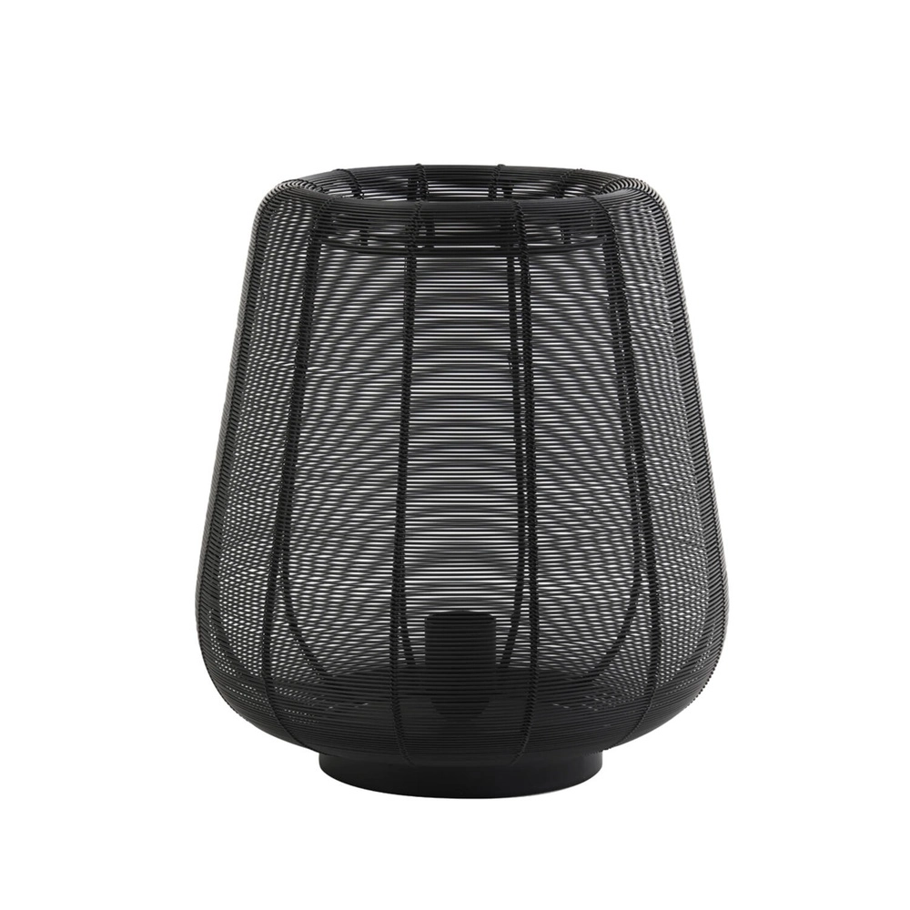 Schwarze Tischlampe Adeta Ø 29cm