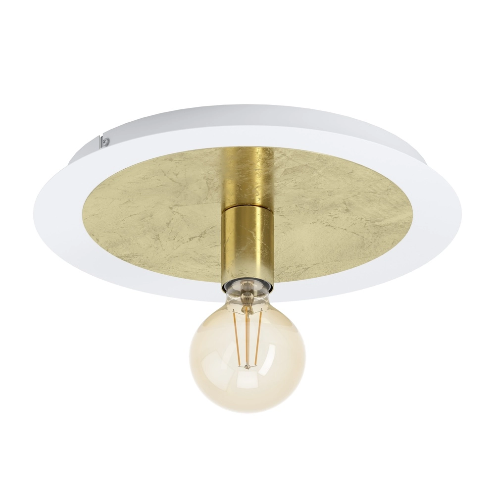 Einzigartige Deckenlampe Passano Weiß-Gold-Single Eglo 9002759974916