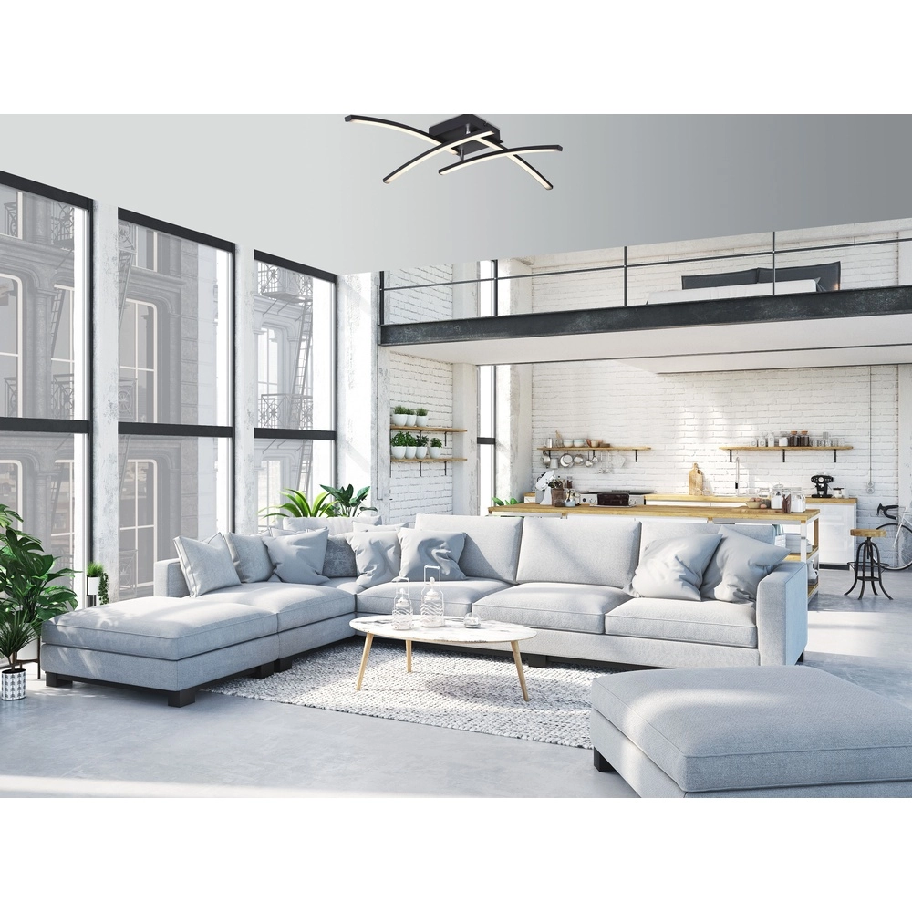 Schwarze Deckenlampe Tansy I Design Schwarz Globo 9007371404605