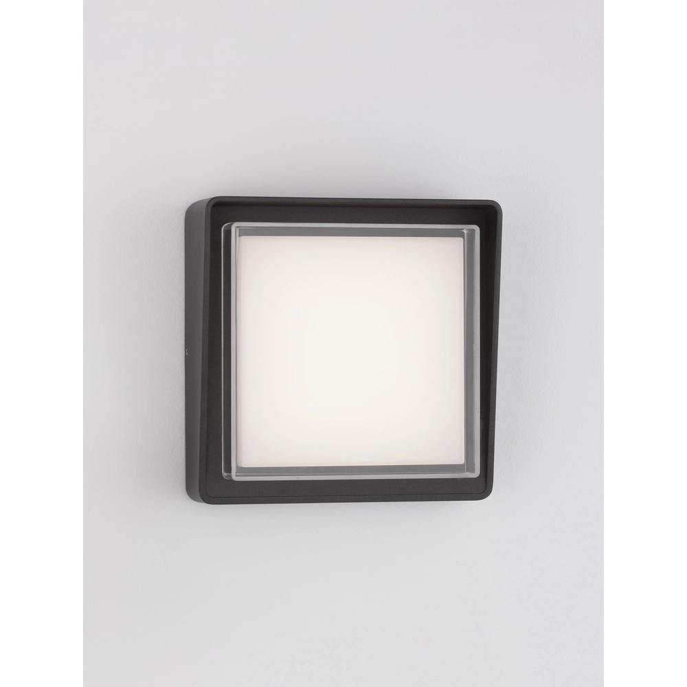 Quadratische Wandleuchte Cape anthrazit Lyora 5212017432704