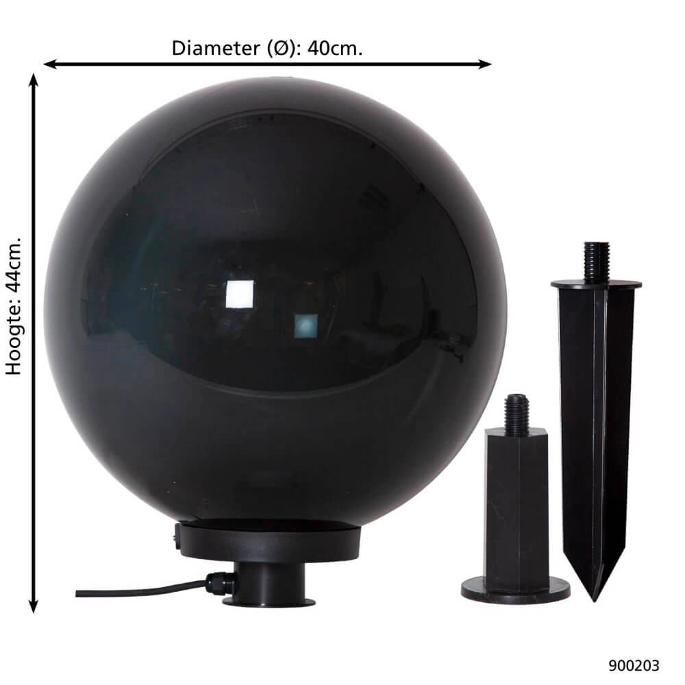 Kugellampe mit Erdspieß Monterollo Smoke Ø 40cm Eglo 9008606229918