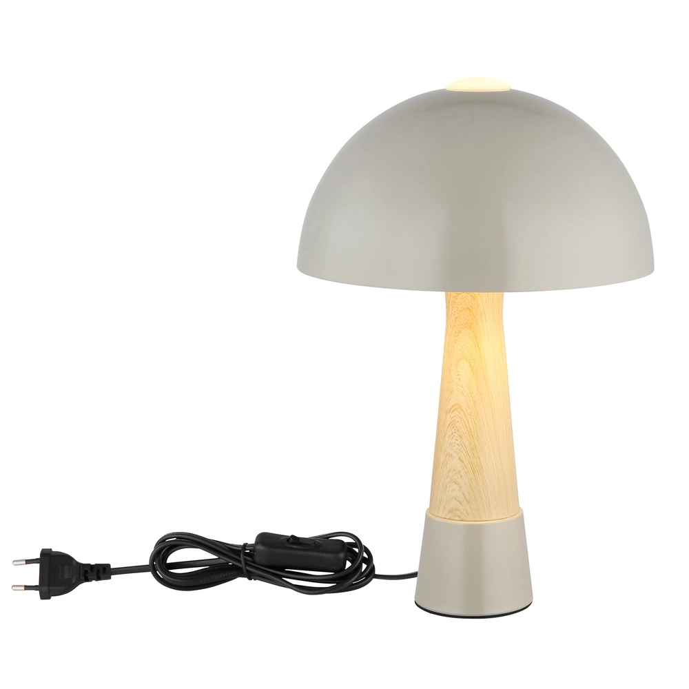 Einzigartige Tischlampe Paulin Ø 25cm grau Globo 9007371510801