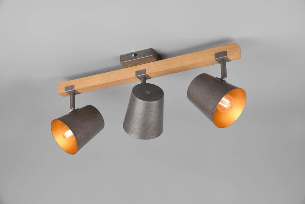 Stelle Bell 3-helles Antikgrau mit Holz Trio 4017807502589