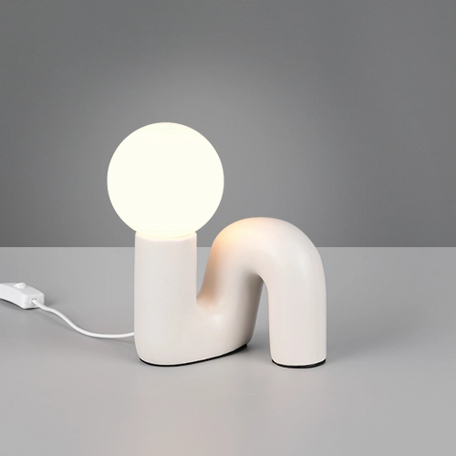 Tischlampe Quinn Grau