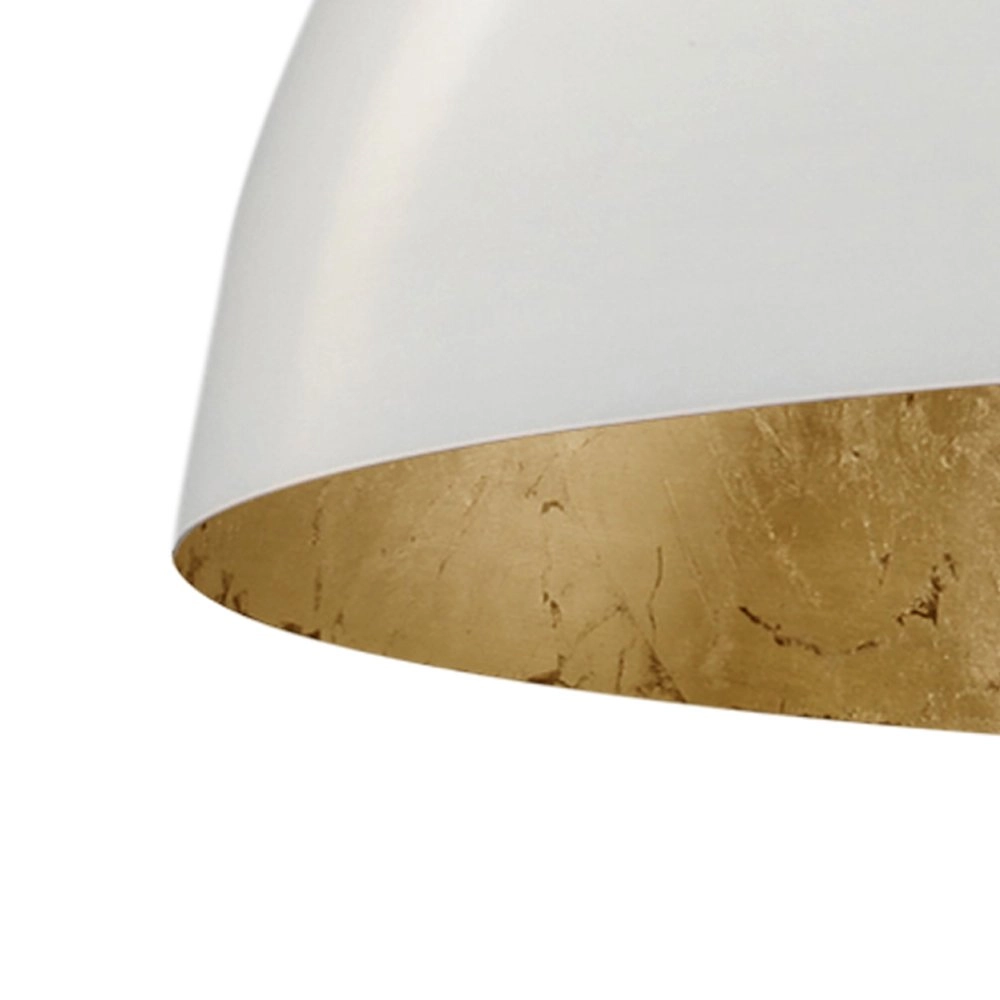 Pendelleuchte Industria Gold 40 weiß mit einem gold im Inneren Masterlight 8718121159577