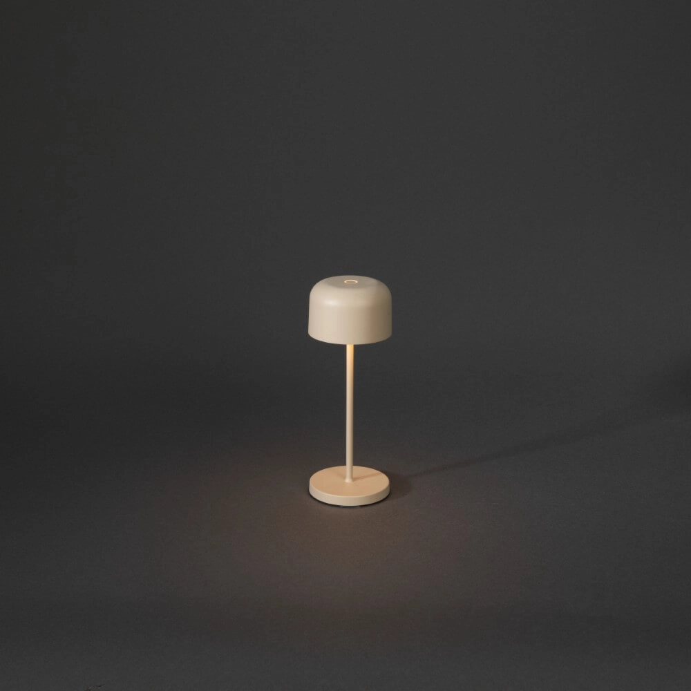 Wiederaufladbare Tischlampe Lille mini Sandfarbe KonstSmide 7318307835335