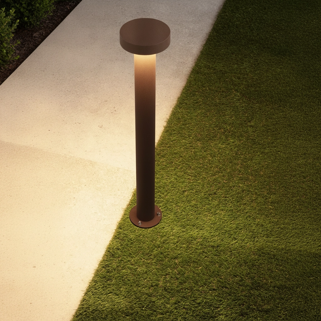Designing-Gartenlampe Gong rostbraun 60 cm – 2700.000 km
