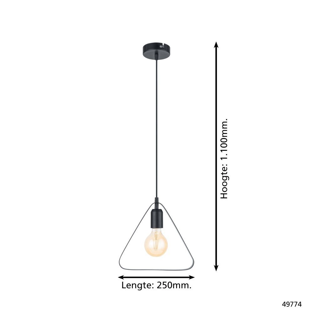 Pendelleuchte Bedington Triangle schwarz Eglo 9002759497743