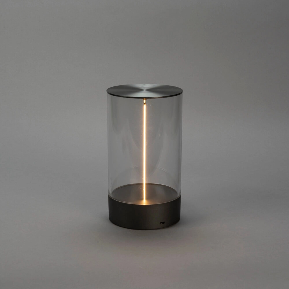 Wiederaufladbare Lampe Edison M anthrazit KonstSmide 7318307848373
