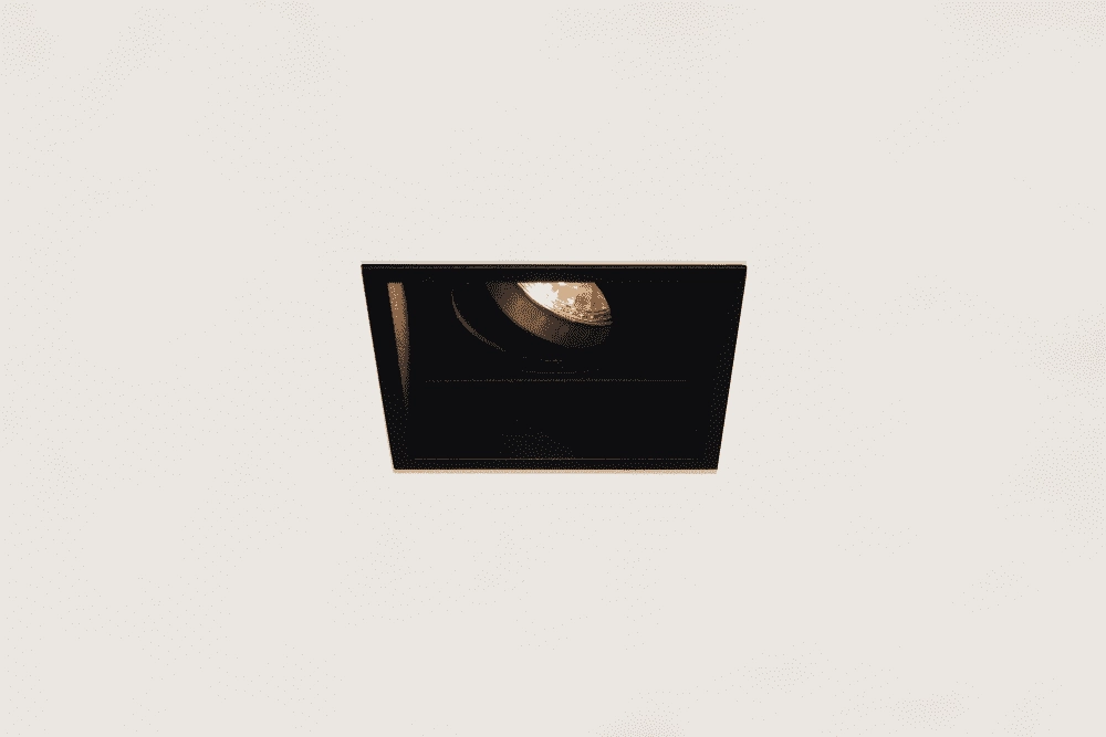 Schwarzer Einbau Spot Rex Quadrat Artdelight 8719831735532