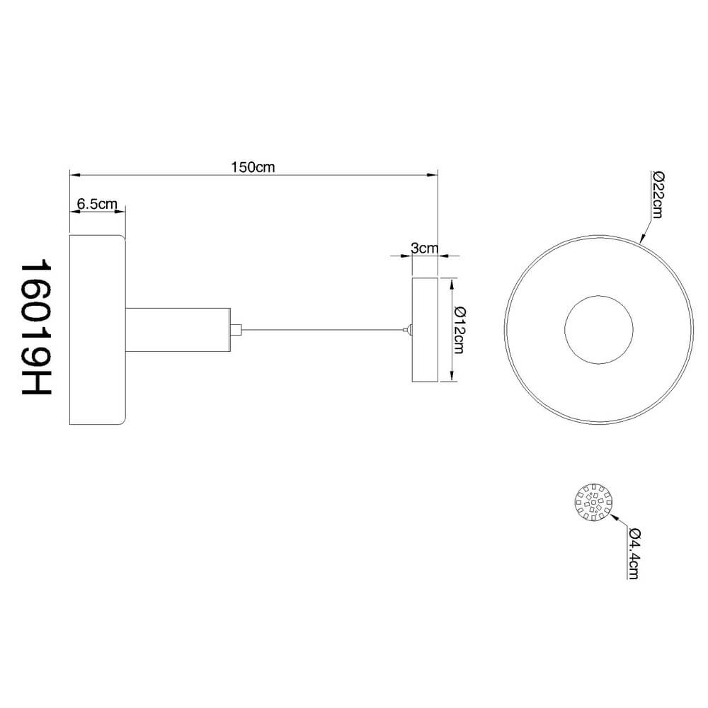 Schlanke Pendelleuchte Grant grau Ø 22cm Globo 9007371474899