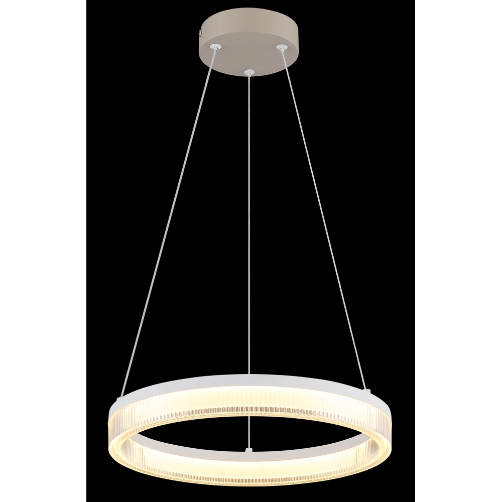 Moderne Pendelleuchte Zara sandbraun Ø 33cm Globo 9007371570072