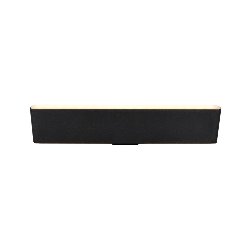 Moderne Wandleuchte Conchita schwarz 32cm Trio 4017807655643