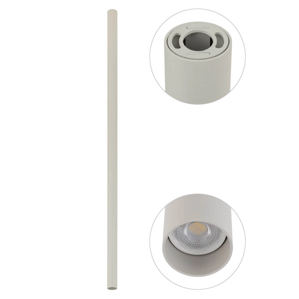 Langer Aufbaustrahler Fourty XL 110 cm – hellgrau Lyora 5903139108980