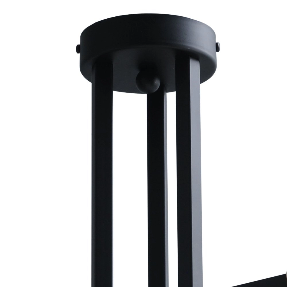 Schwarze Deckenlampe Tube 3-flammig mit goldenen Beschlägen Masterlight 8718121188690