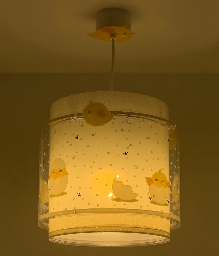 Taupefarbene Kinderzimmer-Hängelampe Baby Chicken Dalber 8420406768724