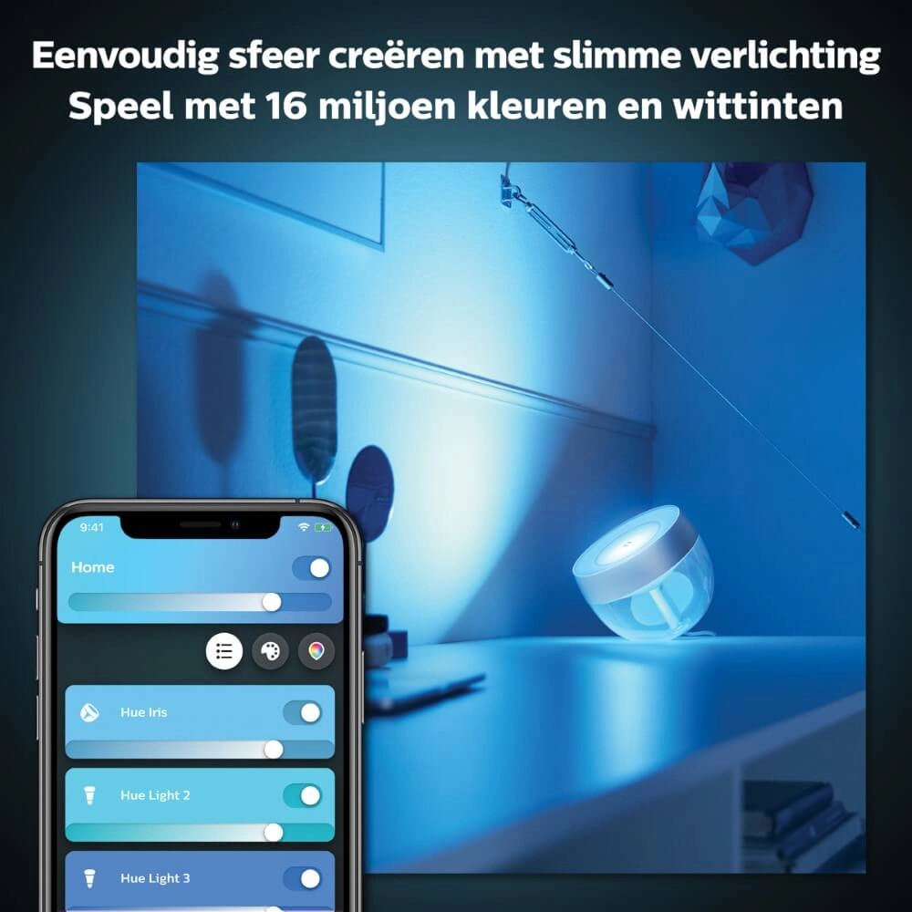 Uplight Hue Iris - White and color Chrom Philips 8719514411524