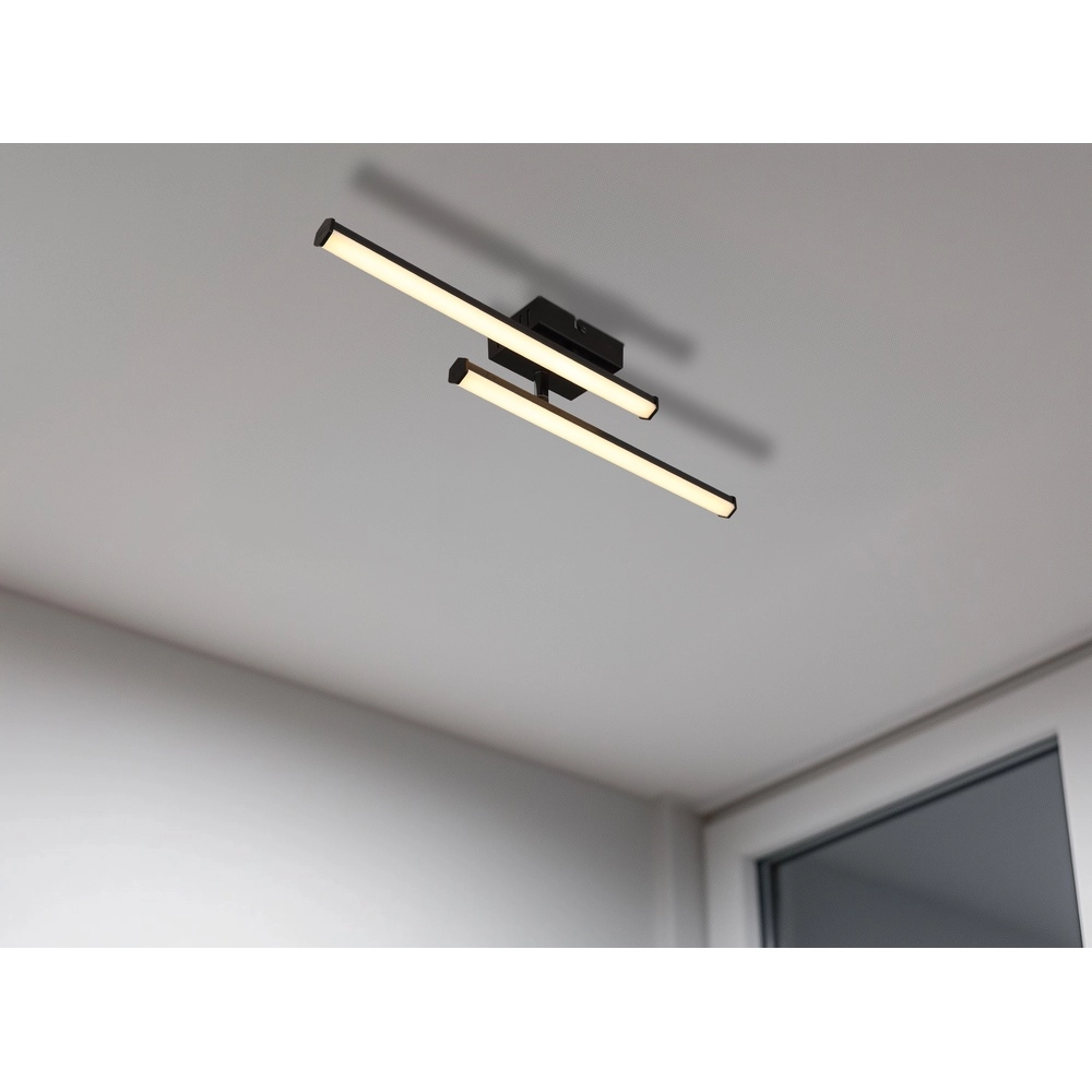 Moderne Deckenlampe Kirina 50 cm schwarz Globo 9007371512232