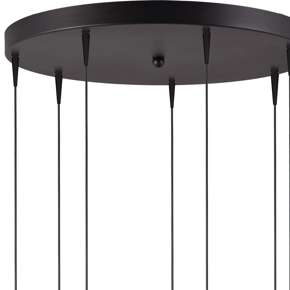 7-Licht Pendellampe Talana schwarz Ø 50cm DTW Masterlight 8718121352299