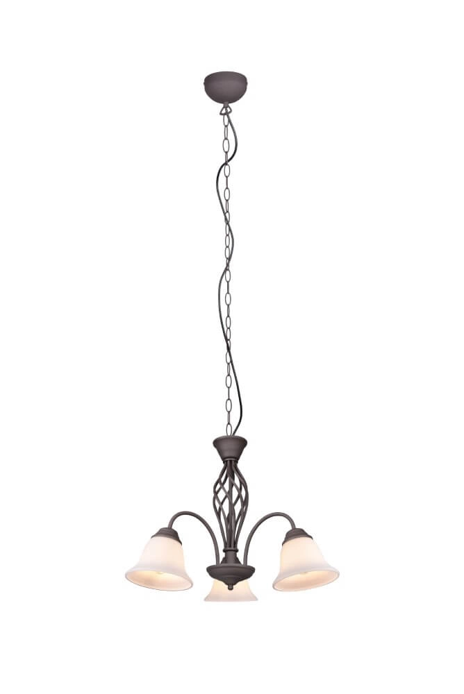 Leuchter Rustica 55cm 3-helles Rostbraun Trio 4017807504675