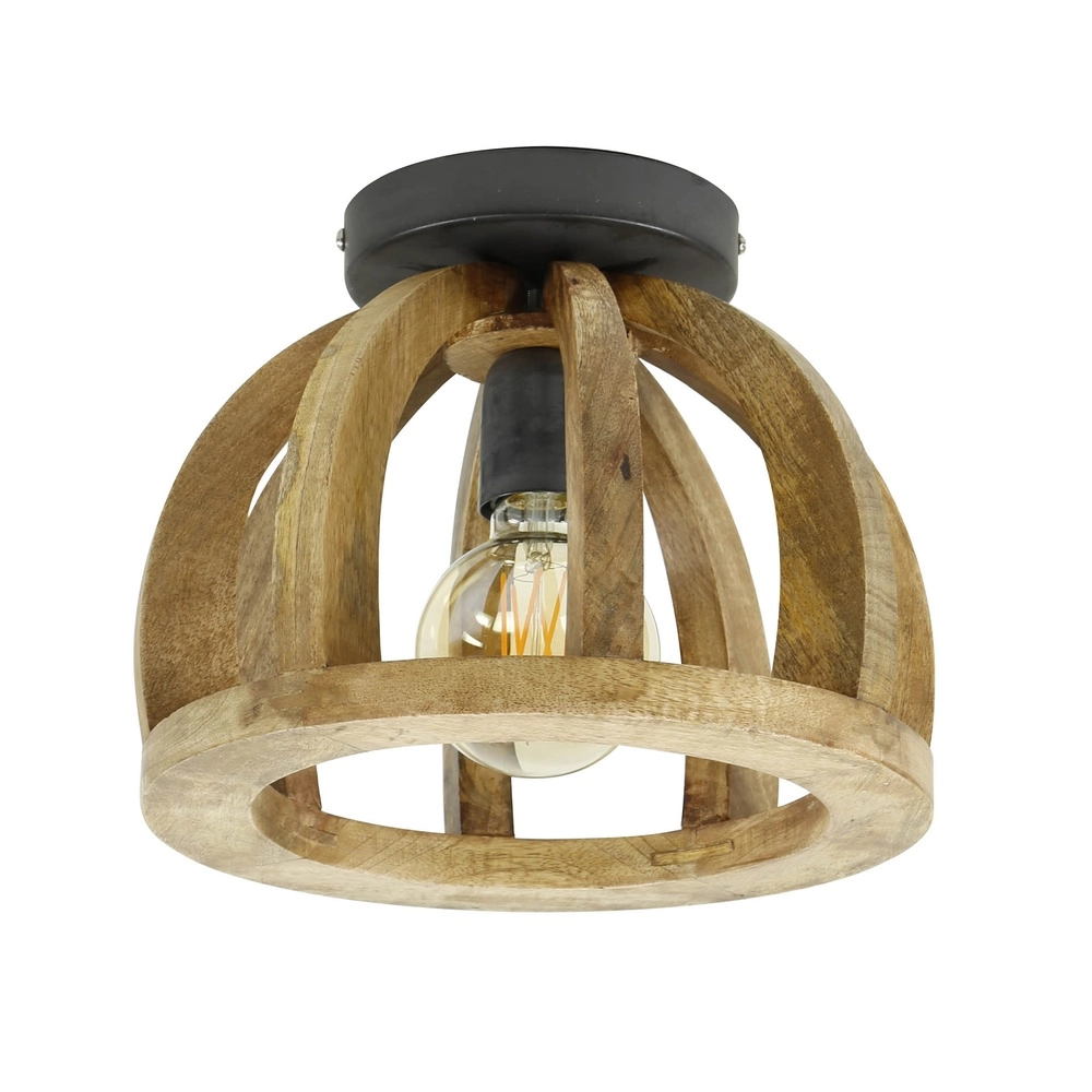 Holzdeckenlampe Orba Ø 30cm - Mango Lyora 8716803513228