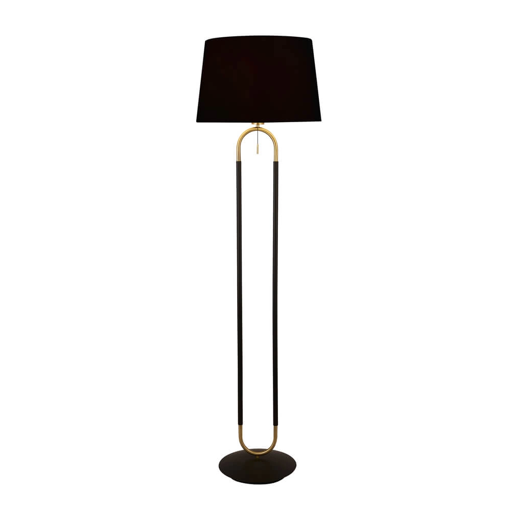 Stehlampe Jazz 161 cm schwarz mit Gold Searchlight 5053423193052