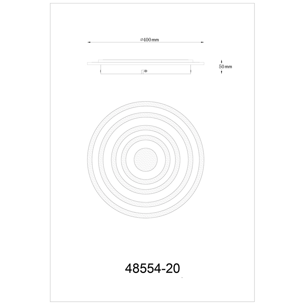 Design-Deckenlicht Alois weiße Ø 40cm Globo 9007371453900