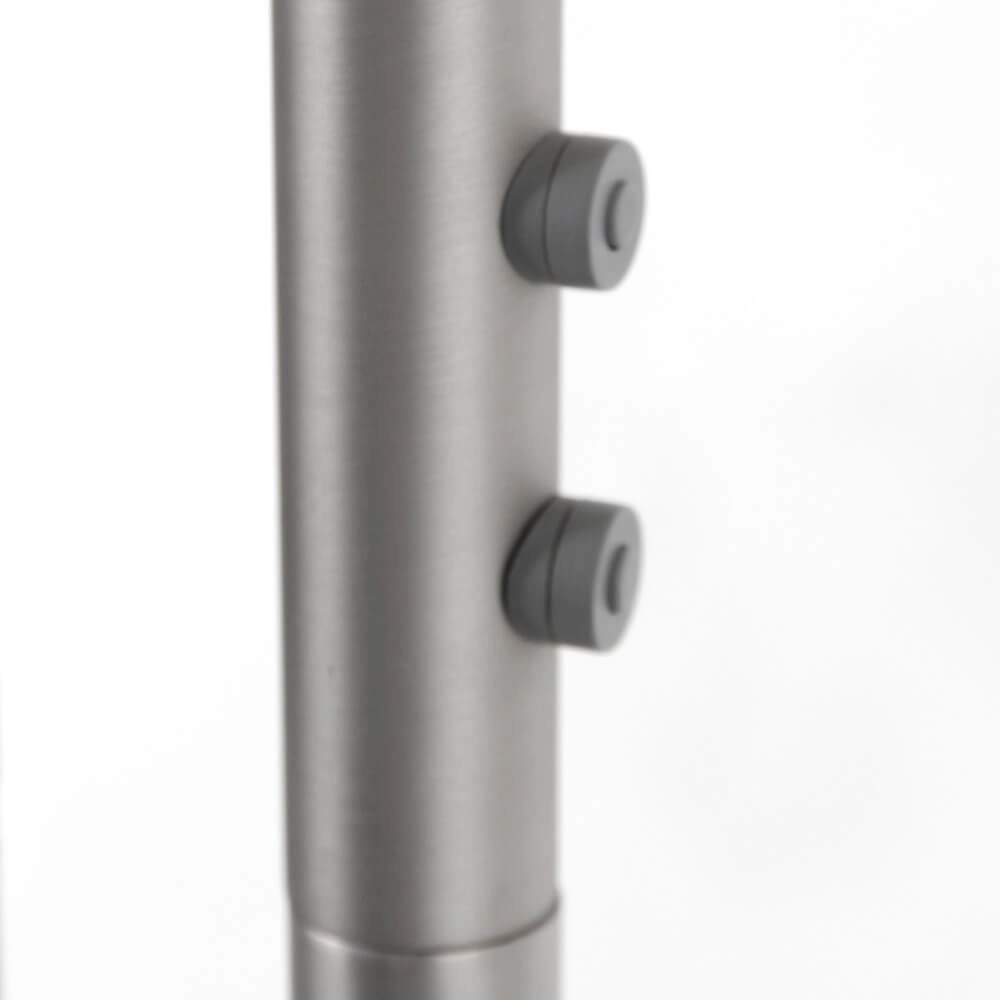 LED-Leselampe 2-flammig Turound 40 W – 2200–4000 K – 187 cm Edelstahl-Klarglas Steinhauer 8712746134797