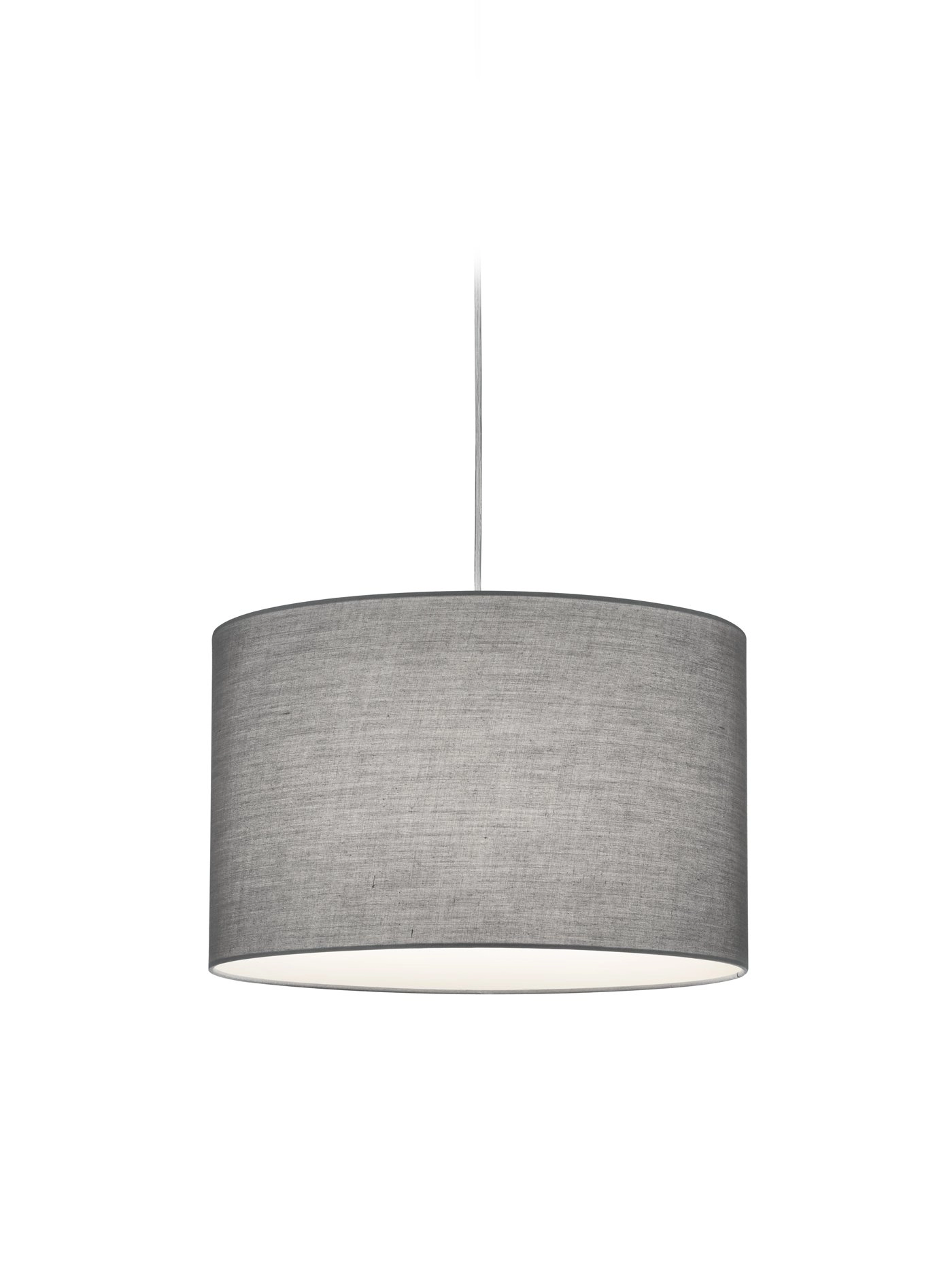 2-Phasen-Schienenpendelleuchte Duoline Ø 40cm grau