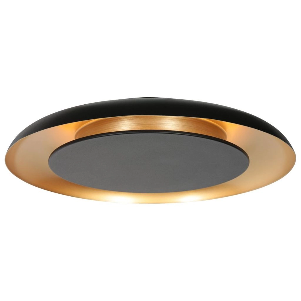 Moderne Deckenlampe Golden Veil Schwarz mit Gold Steinhauer 8712746186772