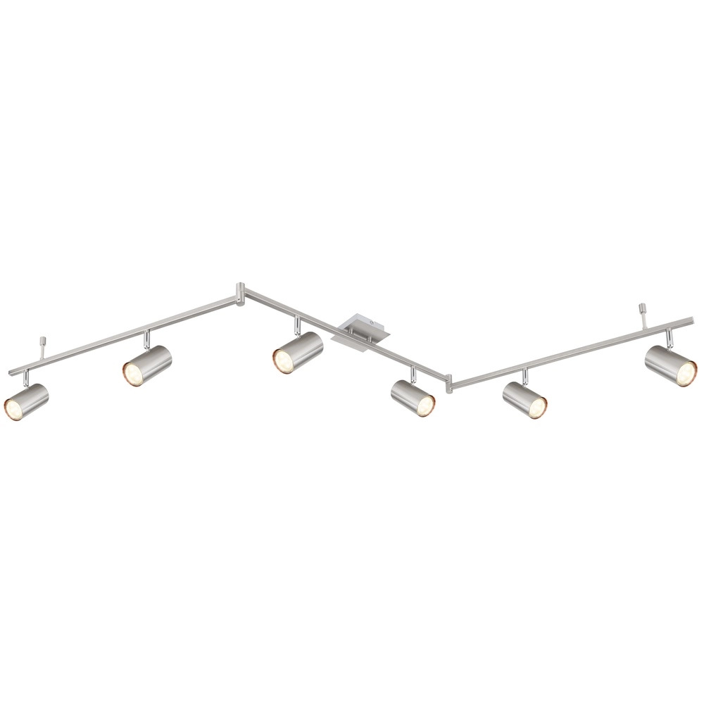 Deckenlampe Robby 6-Licht Nickel