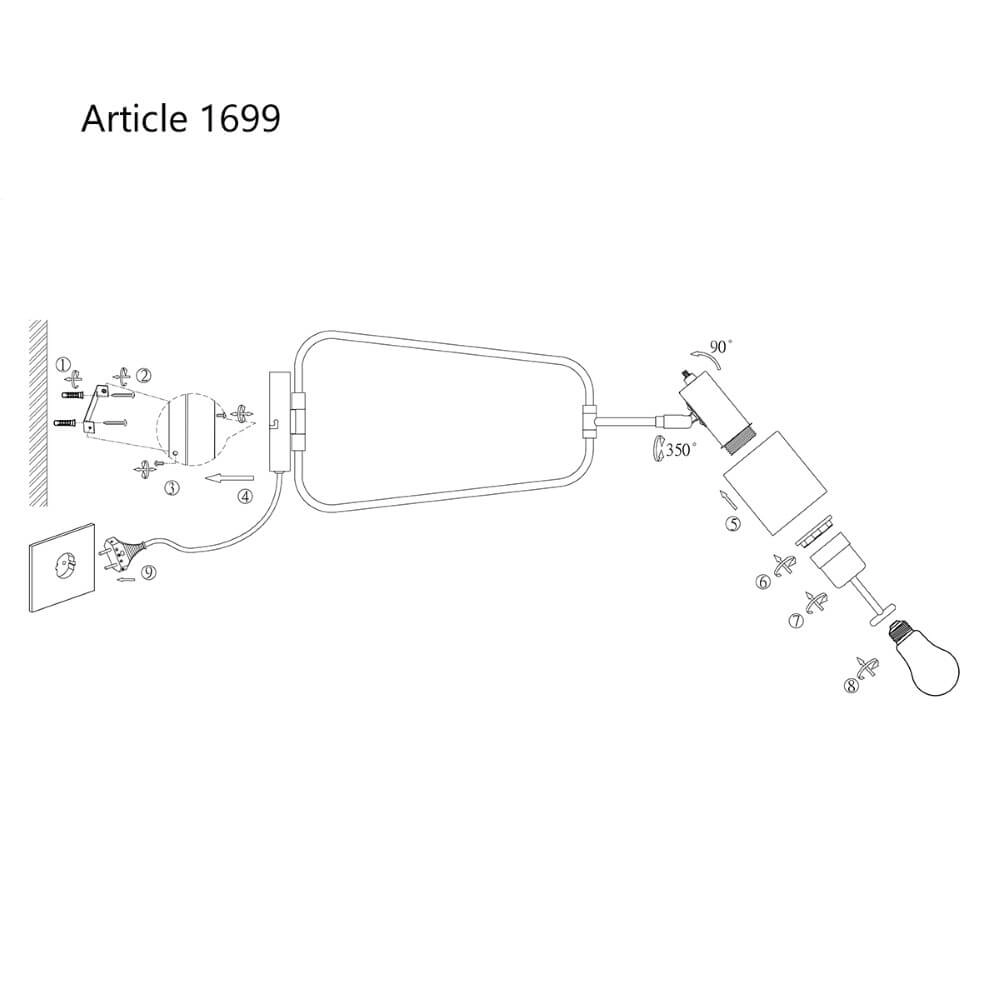 Wandleuchte Fjorgard Steinhauer 8712746125092