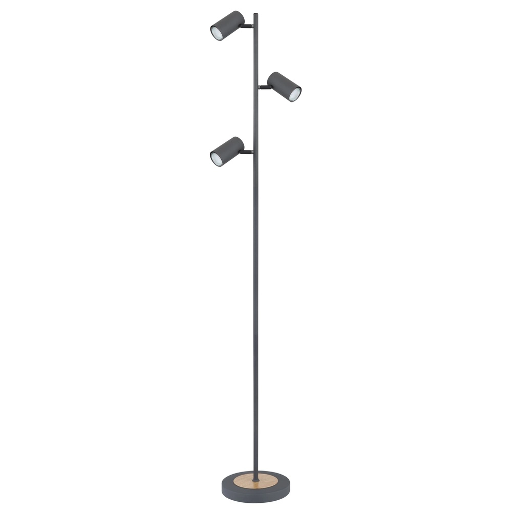 Stehlampe 3-Leuchten Robby Graphit Globo 9007371425822