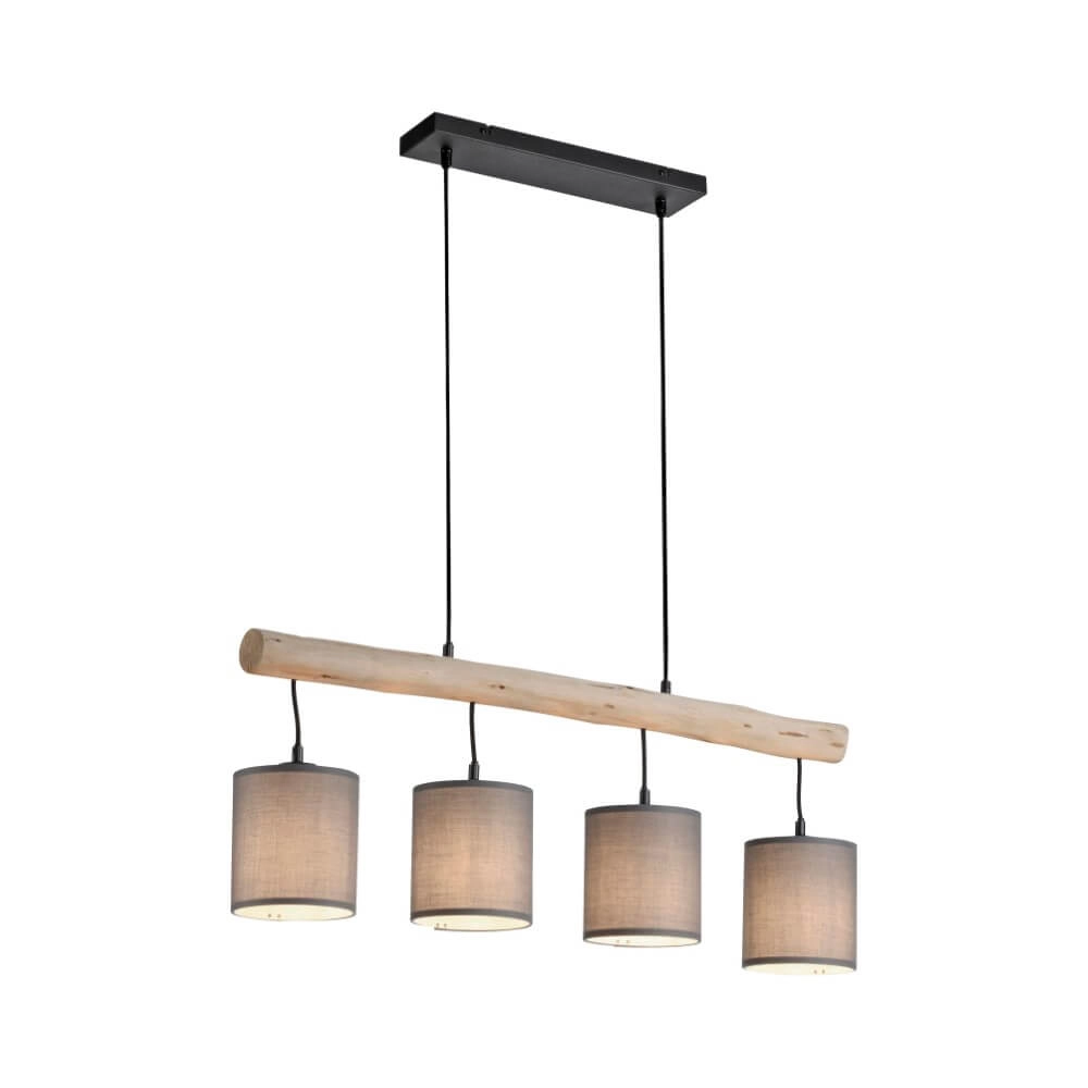 Ländliche Hängelampe Green Tribu Taupe