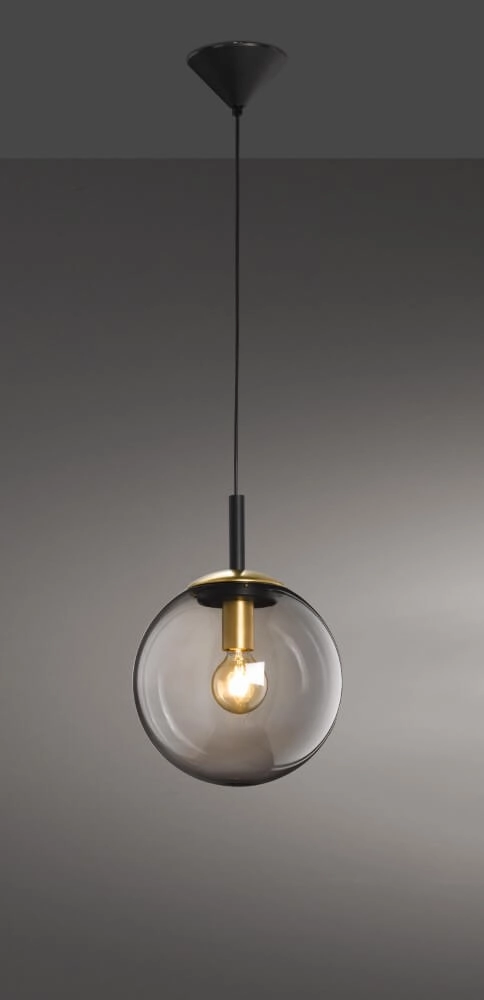 Hängelampe mit Glas Dini Ø 25cm Fischer & Honsel 4001133604307