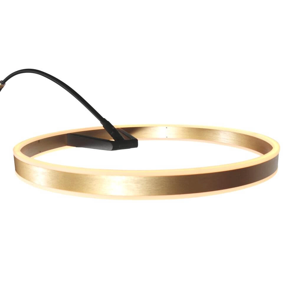 Design-Bogenlampe Ringlux schwarz mit gold Steinhauer 8712746177398