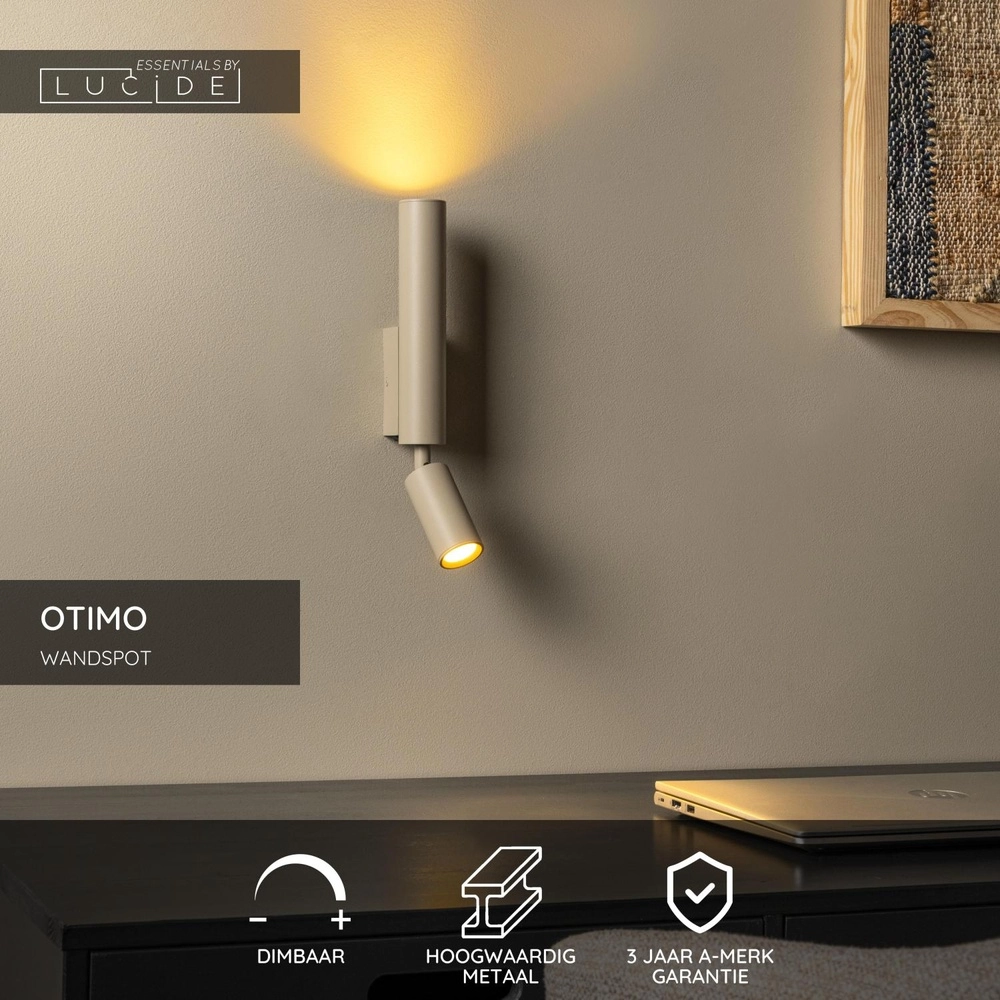 Wandlicht Otimo Sandbraun Lucide 5411212094179