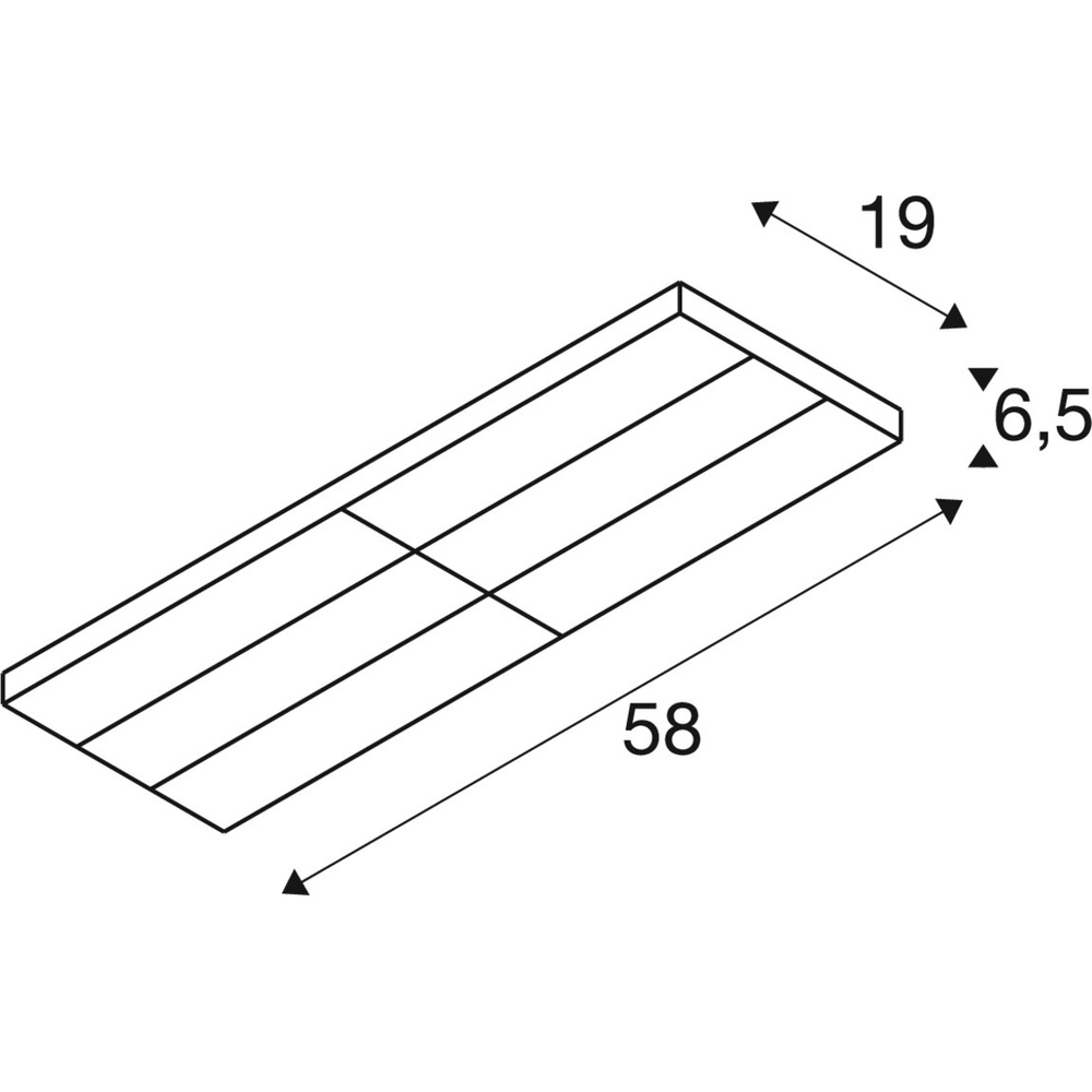 Halterung für Schienen Sight Panel 3-phasig schwarz 3000K SLV 4024163305310
