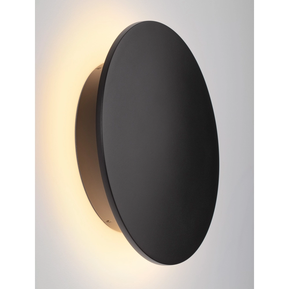 Runde Wandleuchte Copper schwarz Ø 30cm Lyora 5212017447388
