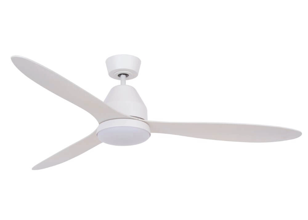 Deckenventilator aus Holz mit Lampe Whitehaven Ø 143cm IP55