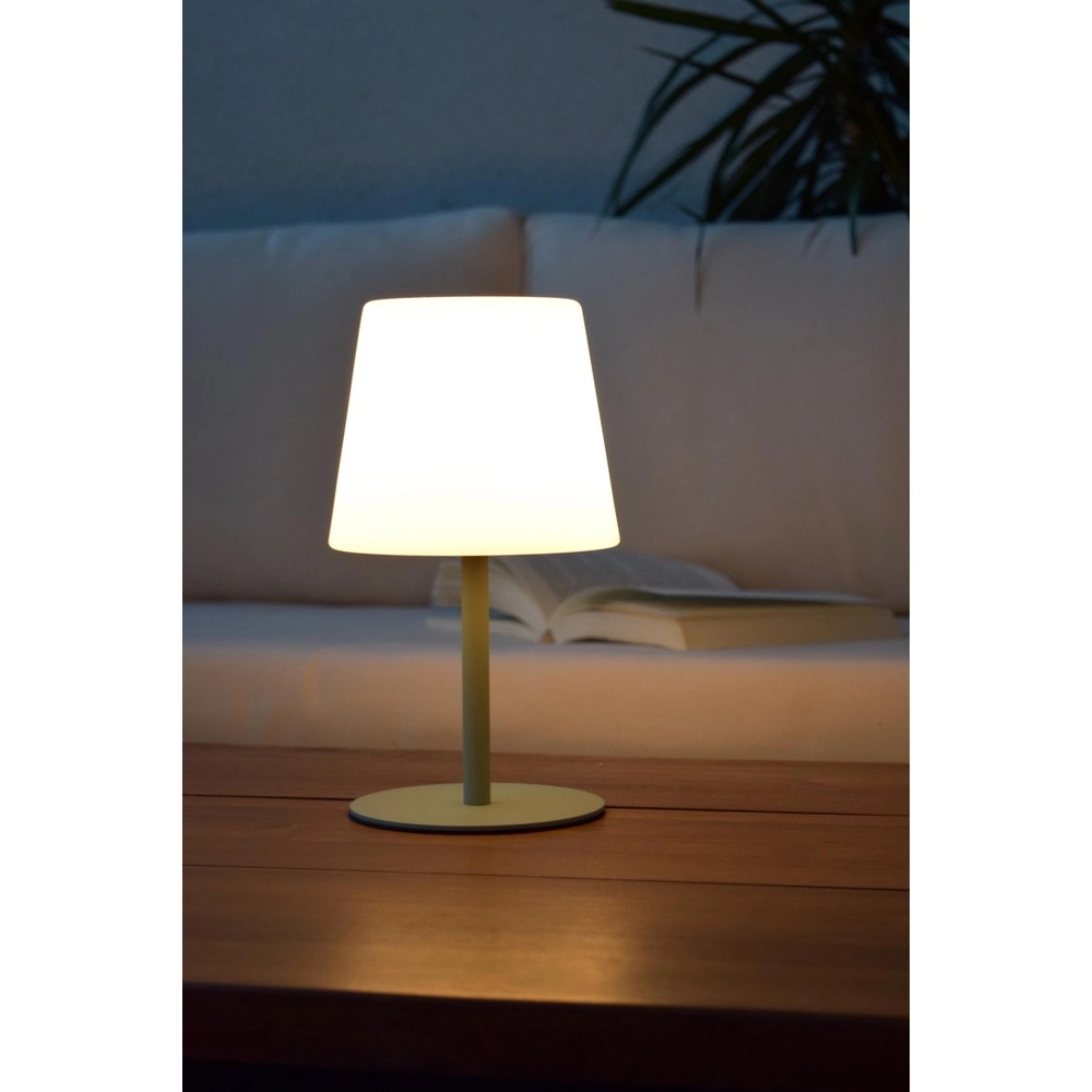 Wiederaufladbare Tischlampe Tyon Grün Lucide 5411212134752