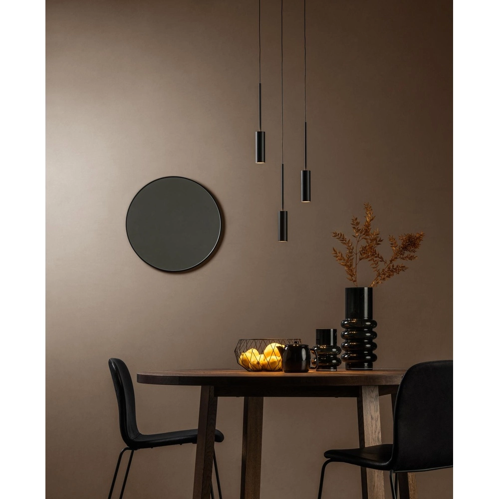 3-Licht Hänglampe Tubule Schwarz Lucide 5411212241863