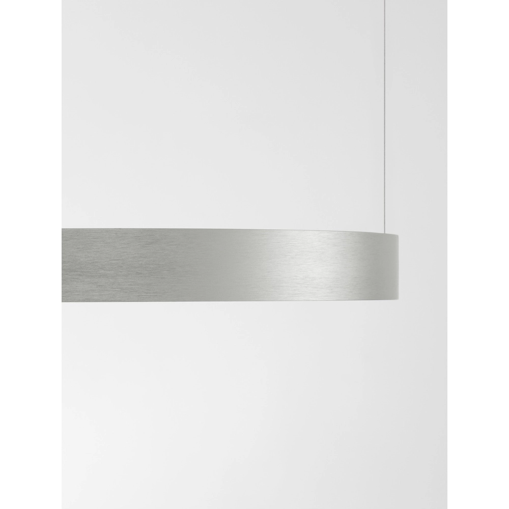 Runde Pendelleuchte Perrine silbergrau Ø 40cm Lyora 5212017438393