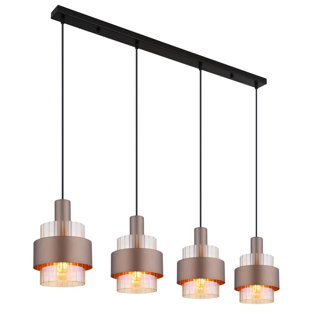 Pendelleuchte Milley Bronze 4-flammig