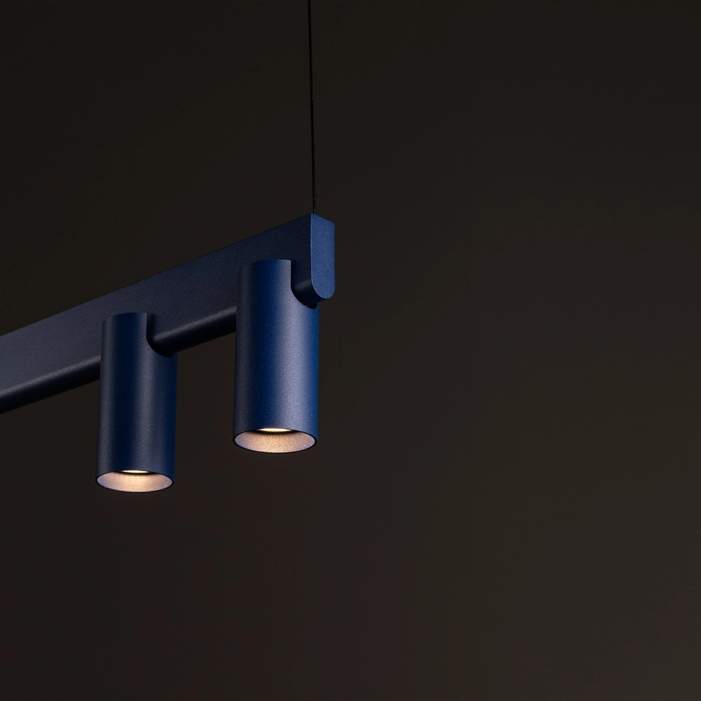 Design-Pendellampe Fourty 8-Licht Marineblau Lyora 5903139122900