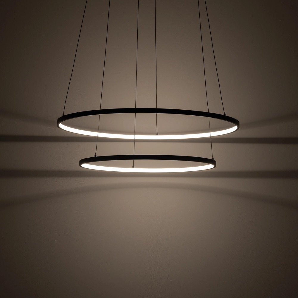 Design-Pendellampe Circolo Led schwarz Ø 60cm Lyora 5903139116473